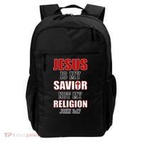 Jesus Is My Savior Not Religion Backpack thumb 0