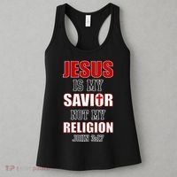 Jesus Is My Savior Not Religion Women's Tank Top thumb 3