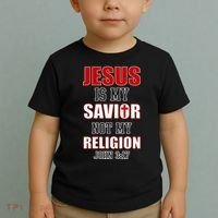 Jesus Is My Savior Not Religion Toddler T-Shirt thumb 2