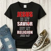Jesus Is My Savior Not Religion Women's T-Shirt thumb 3