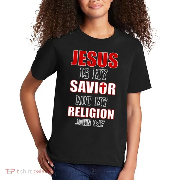 Jesus Is My Savior Not Religion Kids T-Shirt