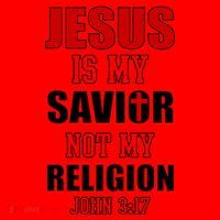 Jesus Is My Savior Not Religion Santa Hat thumb 1