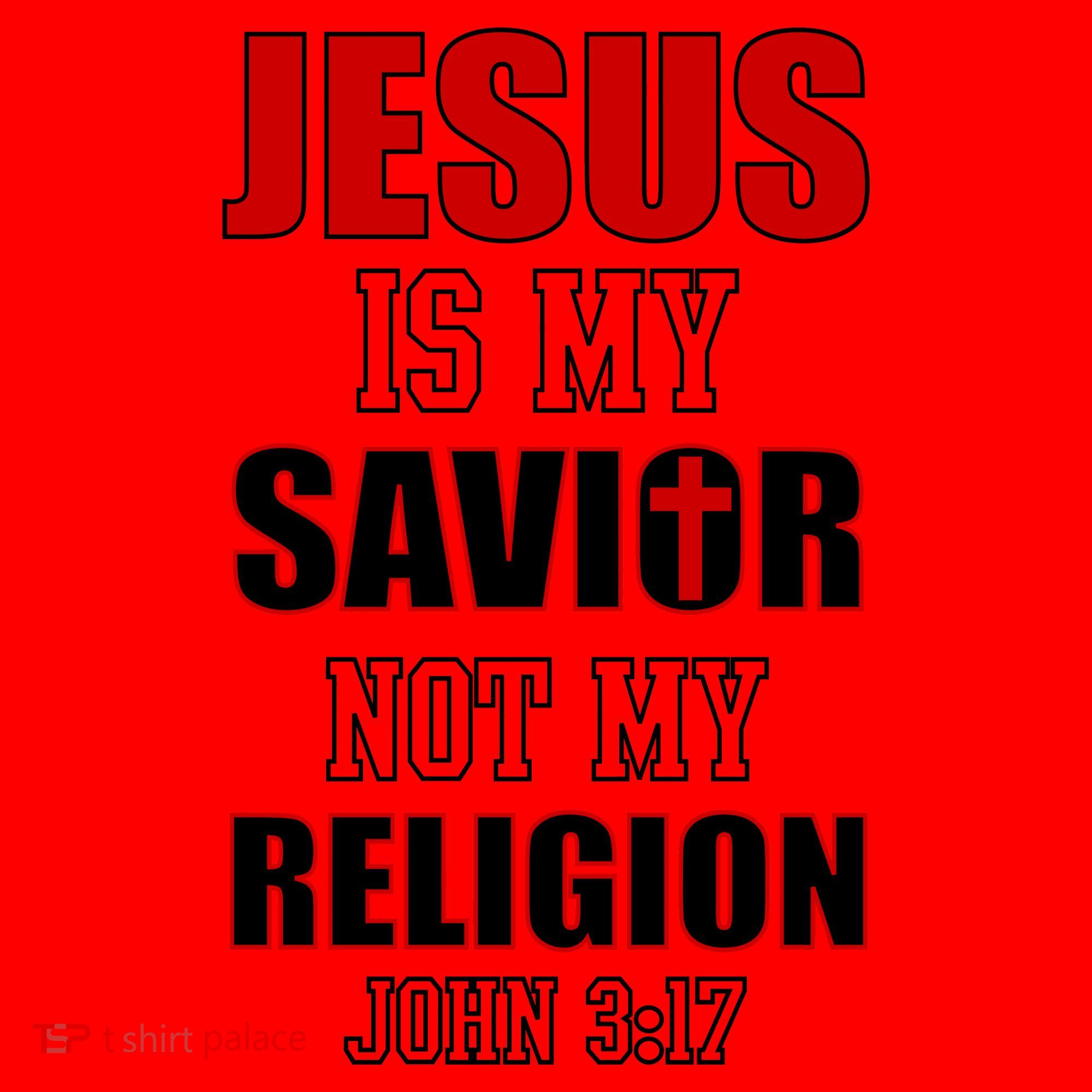 Jesus Is My Savior Not Religion Santa Hat