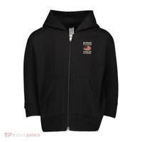 Jesus Is My Savior Trump Is My President Toddler Zip Fleece Hoodie thumb 0