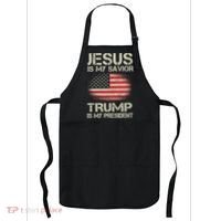 Jesus Is My Savior Trump Is My President Apron thumb 0