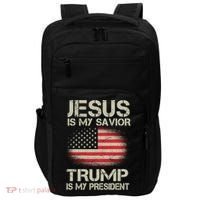 Jesus Is My Savior Trump Is My President Impact Tech Backpack thumb 0