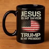Jesus Is My Savior Trump Is My President 11oz C Handle Ceramic Mug thumb 4
