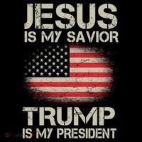Jesus Is My Savior Trump Is My President Mousepad thumb 1