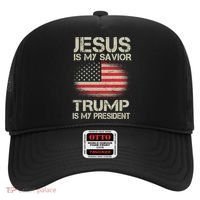 Jesus Is My Savior Trump Is My President Hat thumb 0