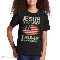 Jesus Is My Savior Trump Is My President Kids T-Shirt thumb 2