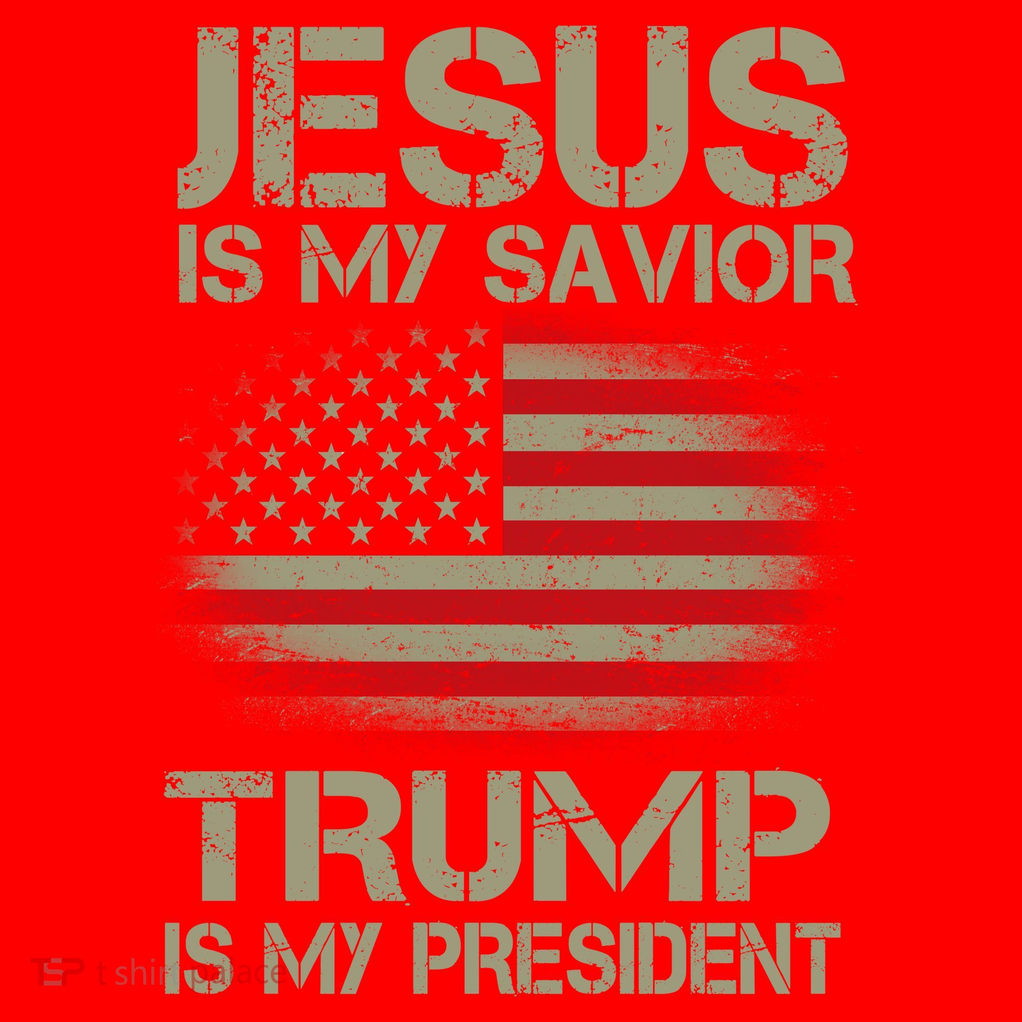 Jesus Is My Savior Trump Is My President Santa Hat
