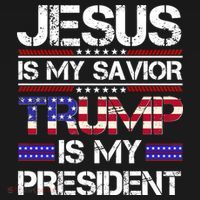 Jesus Is My Savior Trump Is My President Christian Sweatshirt thumb 3
