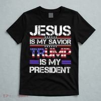 Jesus Is My Savior Trump Is My President Christian T-Shirt thumb 5