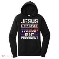 Jesus Is My Savior Trump Is My President Christian Women's Hoodie thumb 0