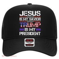 Jesus Is My Savior Trump Is My President Christian Hat thumb 0
