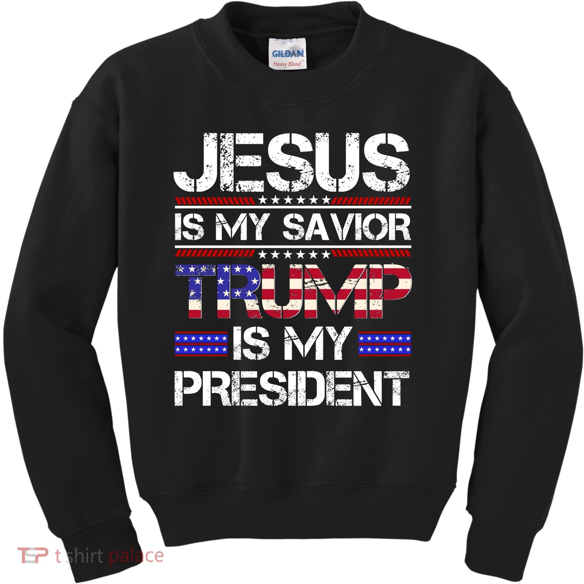 Jesus Is My Savior Trump Is My President Christian Kids Sweatshirt
