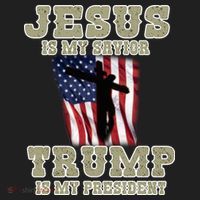Jesus Is My Savior Trump Is My President Patriotic Flag Tumbler thumb 3