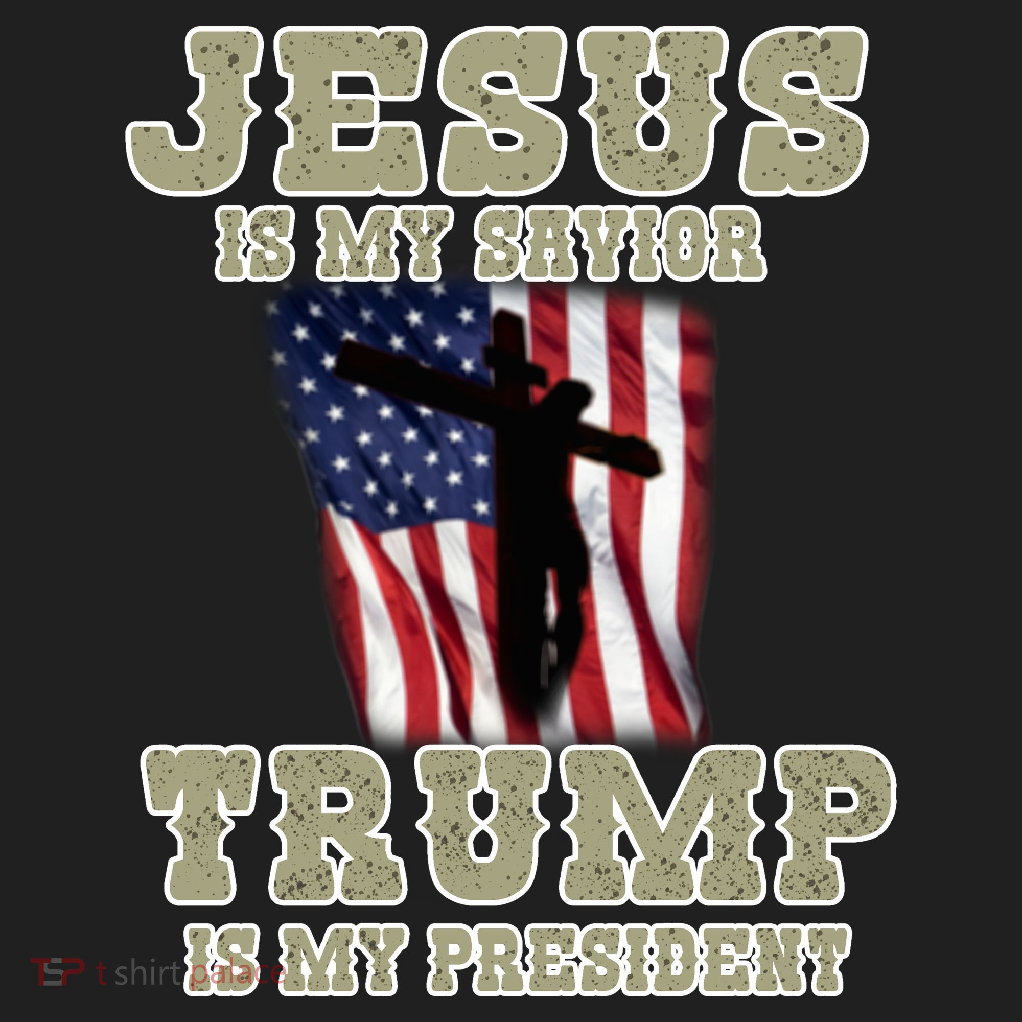 Jesus Is My Savior Trump Is My President Patriotic Flag Hat