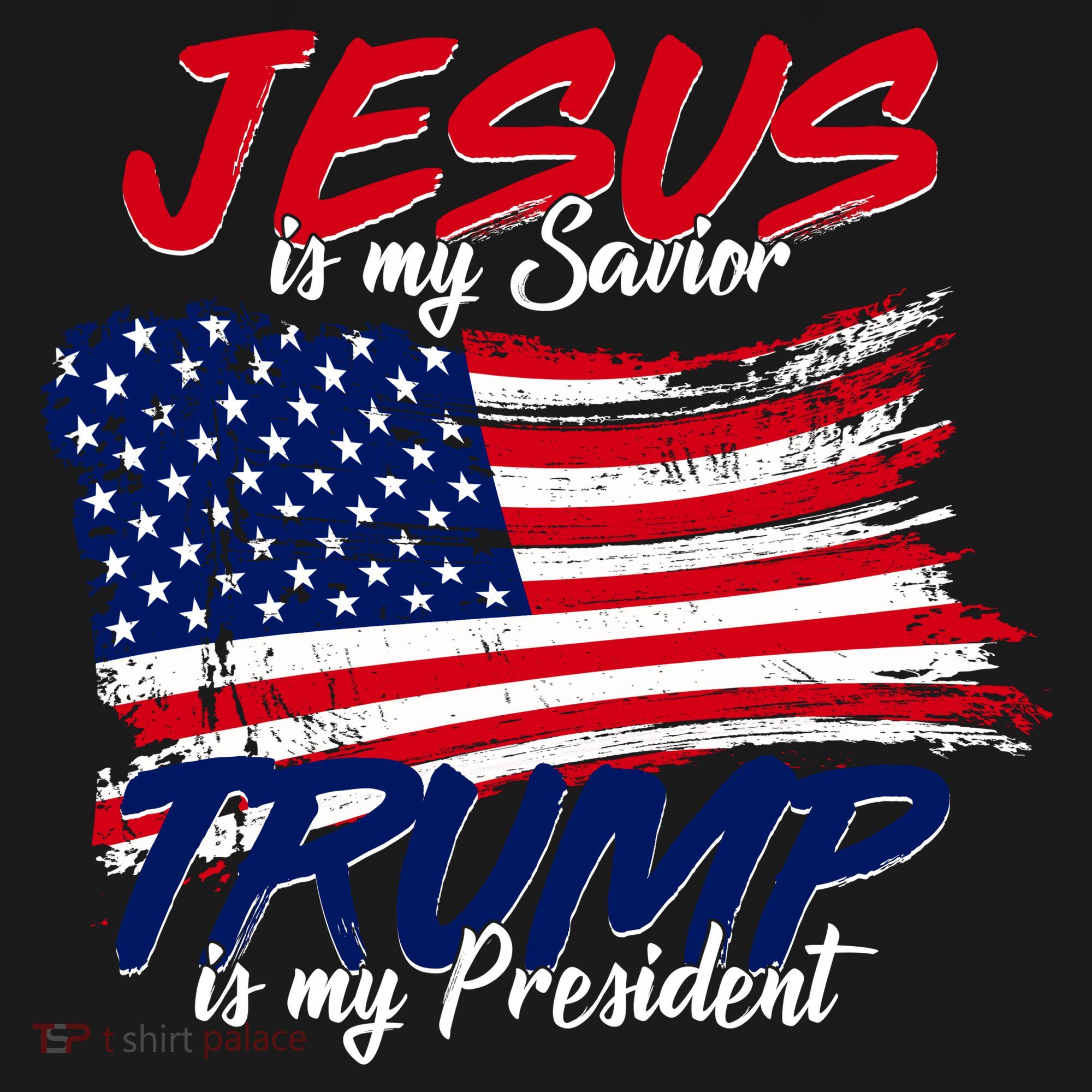 Jesus Is My Savior Trump Is My President USA Flag Women's Hoodie