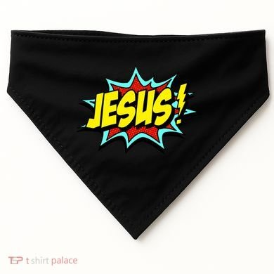 Jesus Is My Superhero USA-Made Doggie Bandana