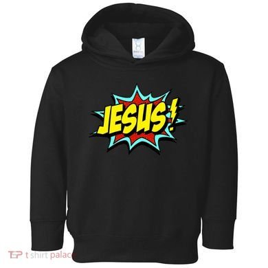 Jesus Is My Superhero Toddler Hoodie
