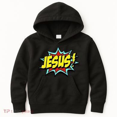 Jesus Is My Superhero Kids Hoodie