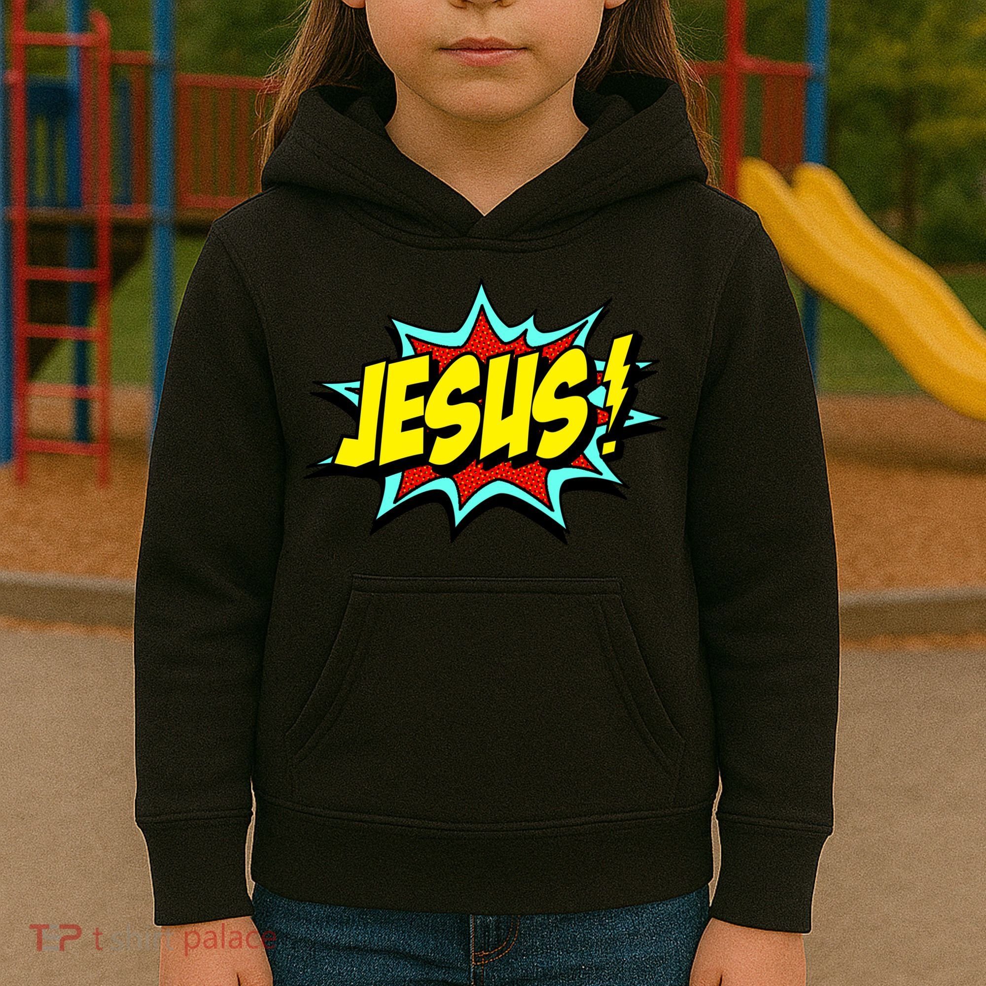 Jesus Is My Superhero Kids Hoodie