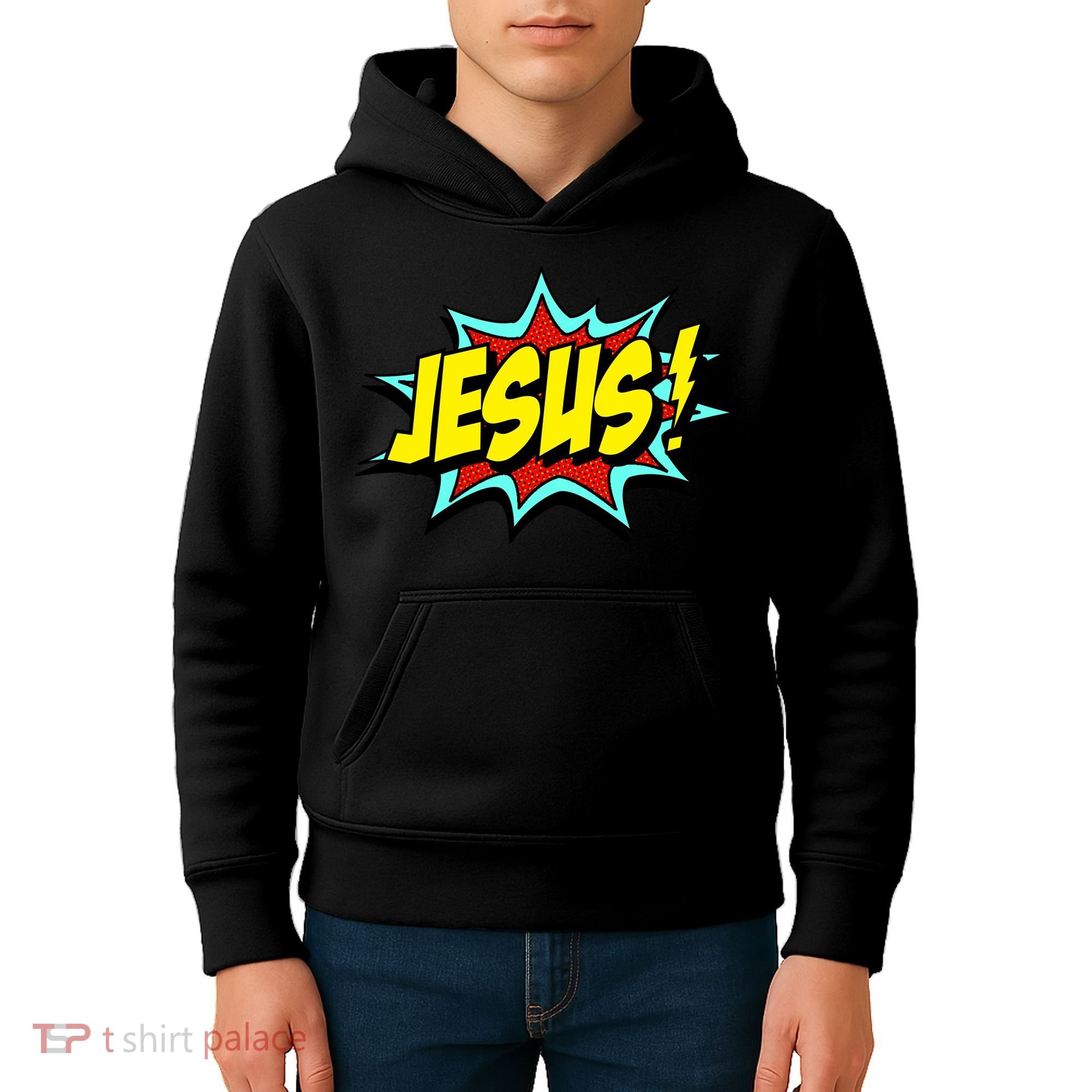 Jesus Is My Superhero Kids Hoodie