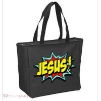 Jesus Is My Superhero Tote Bag thumb 2