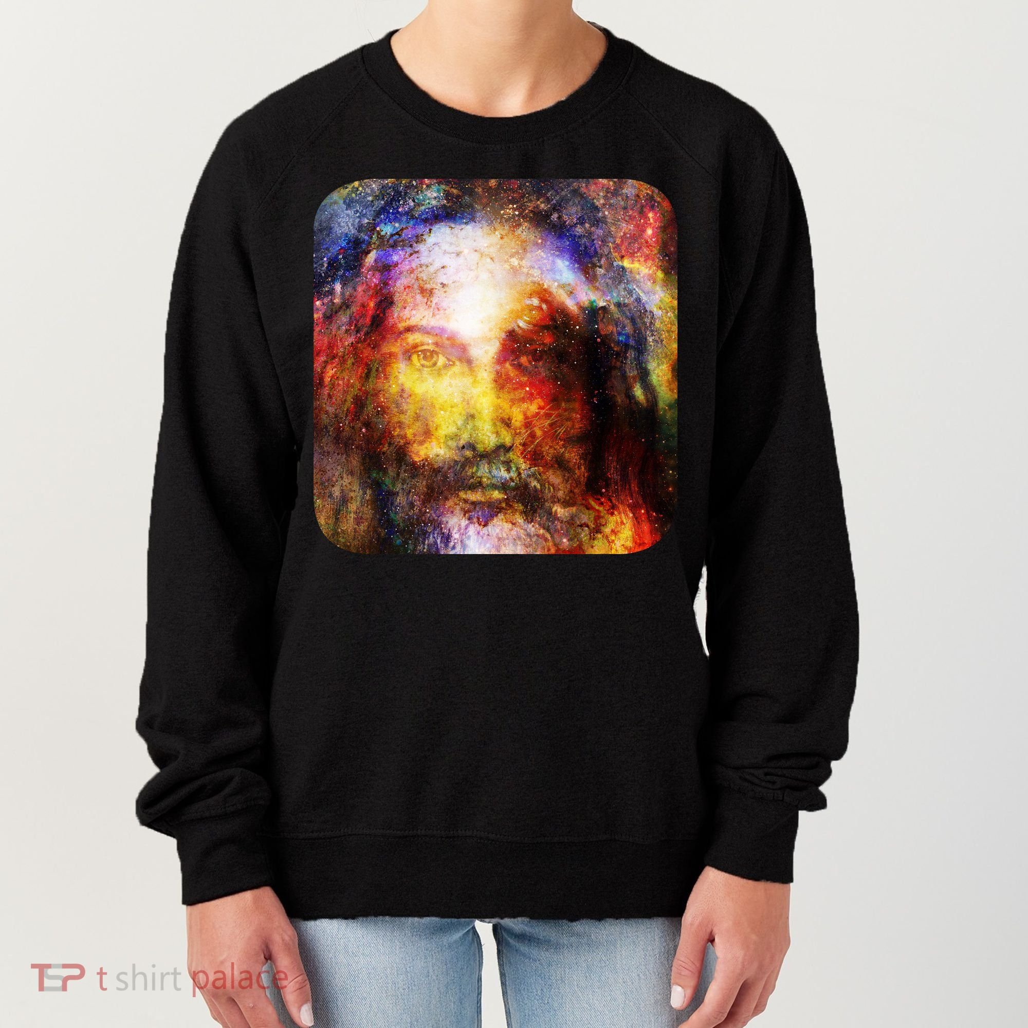 Jesus is the Galaxy Christian Painting Women's Sweatshirt