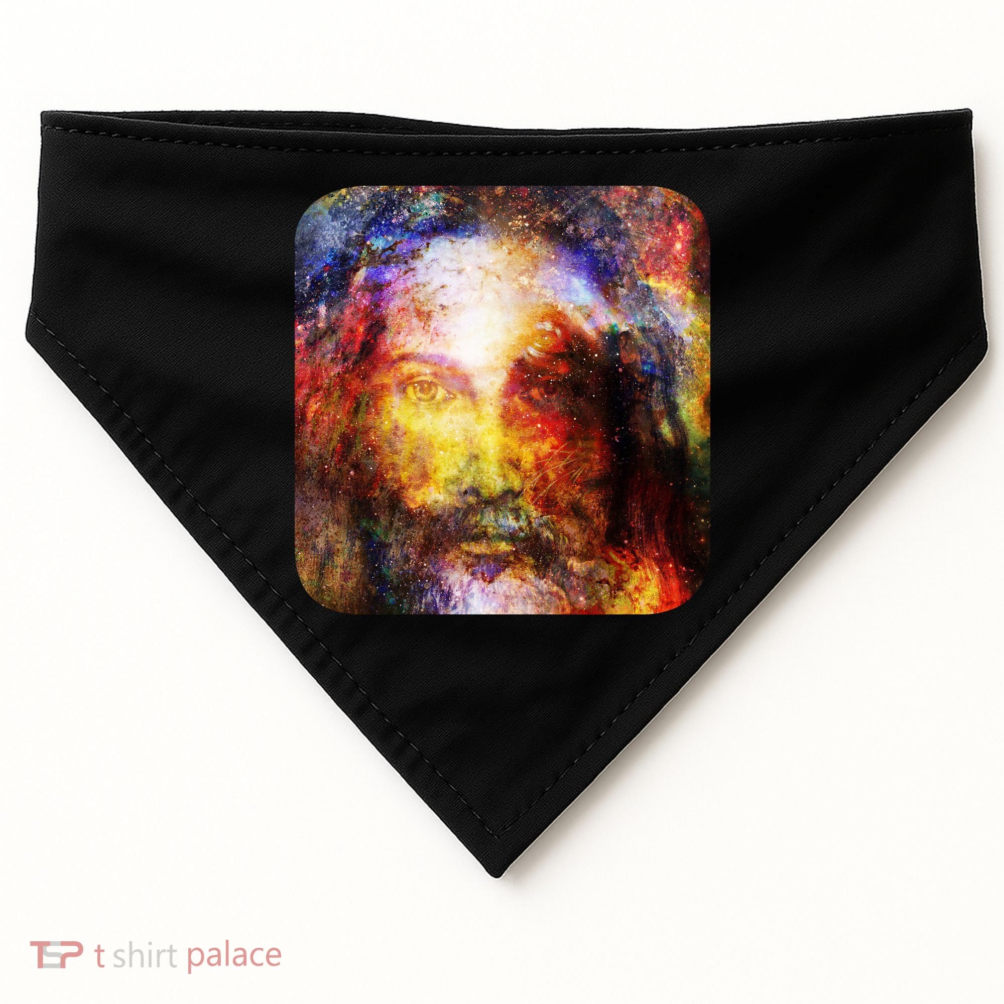 Jesus is the Galaxy Christian Painting USA-Made Doggie Bandana