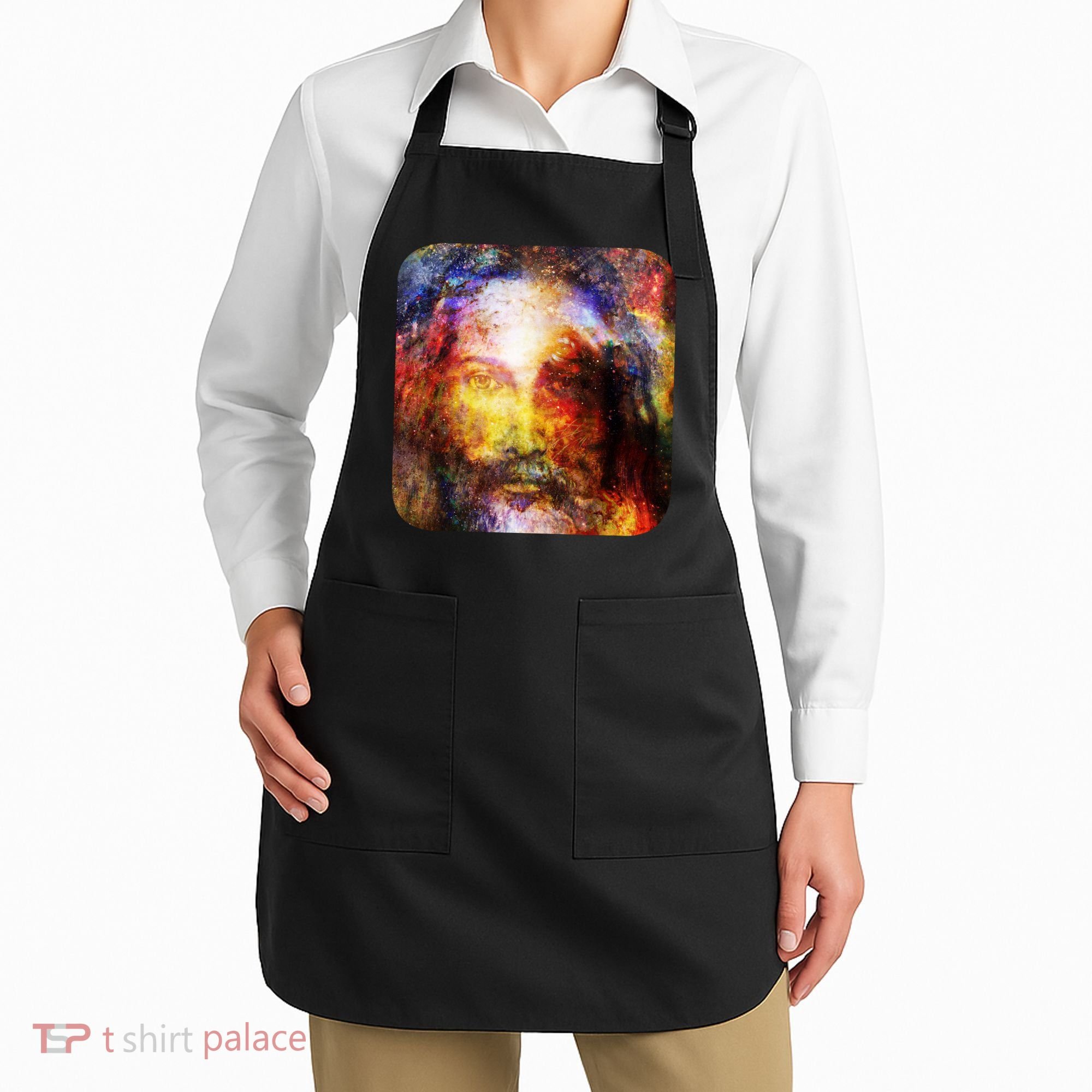 Jesus is the Galaxy Christian Painting Apron