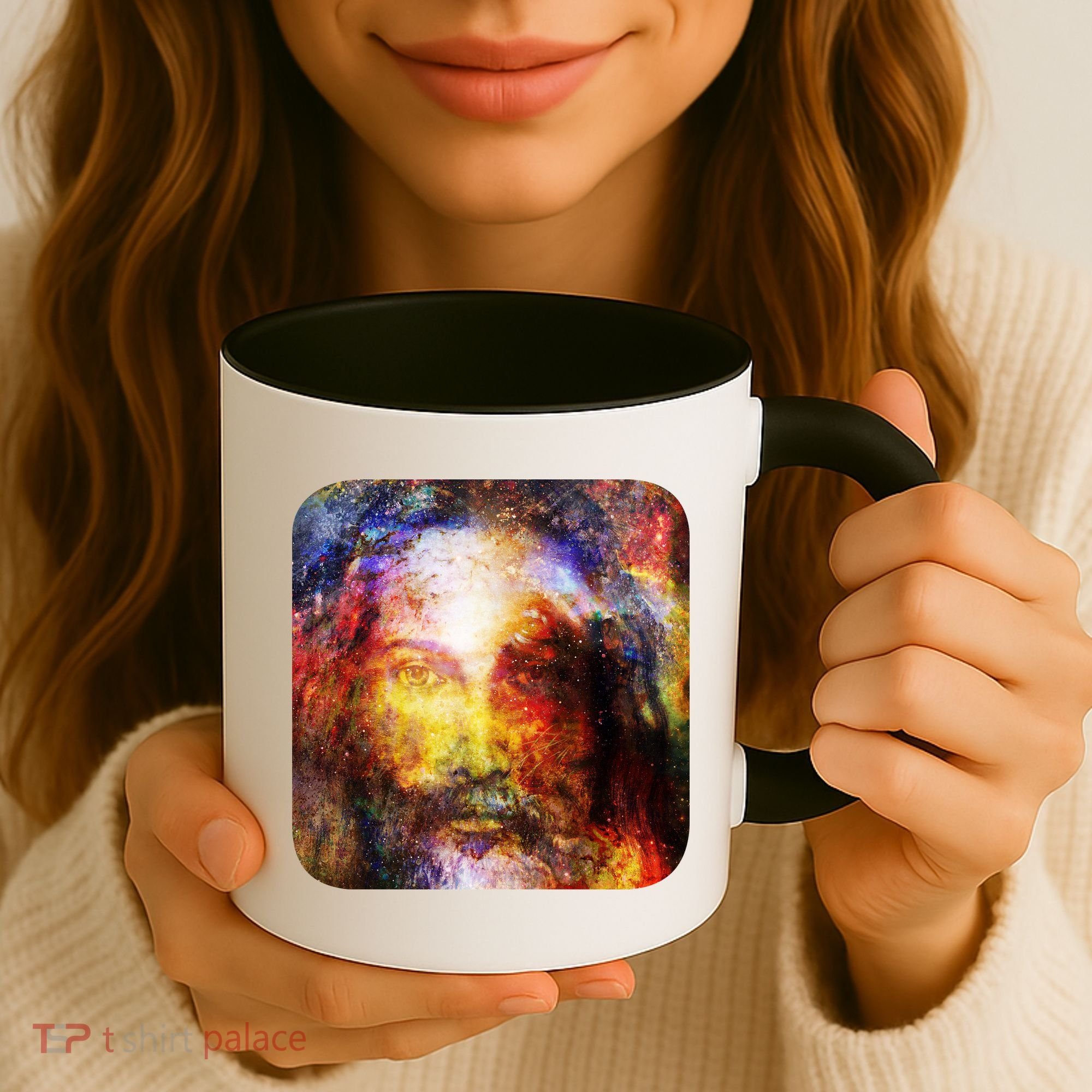 Jesus is the Galaxy Christian Painting Coffee Mug