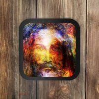 Jesus is the Galaxy Christian Painting Coaster thumb 0
