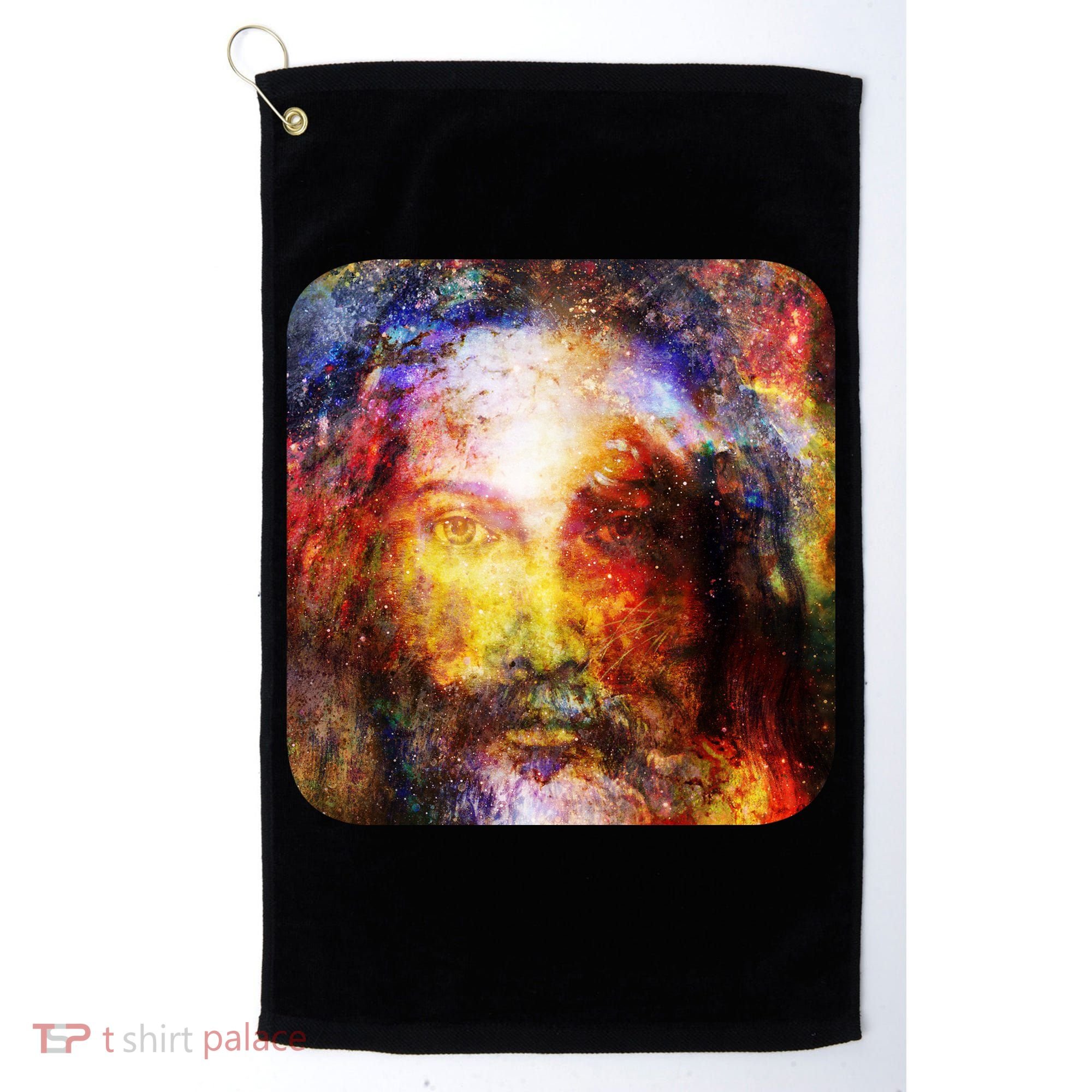 Jesus is the Galaxy Christian Painting Golf Towel