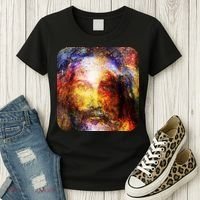 Jesus is the Galaxy Christian Painting Women's T-Shirt thumb 3