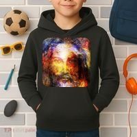 Jesus is the Galaxy Christian Painting Kids Hoodie thumb 2