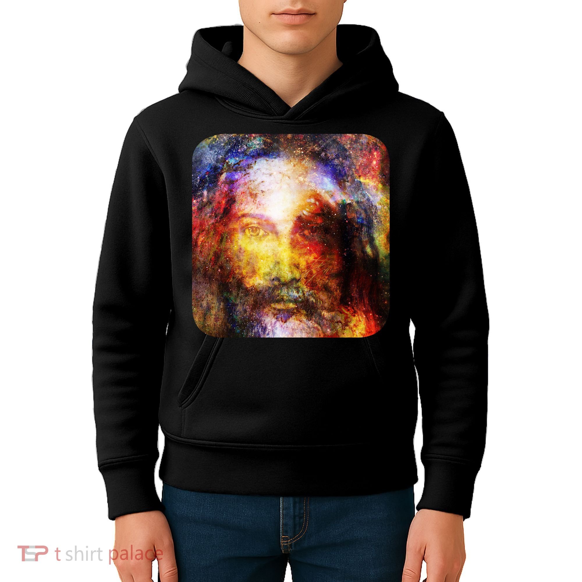 Jesus is the Galaxy Christian Painting Kids Hoodie