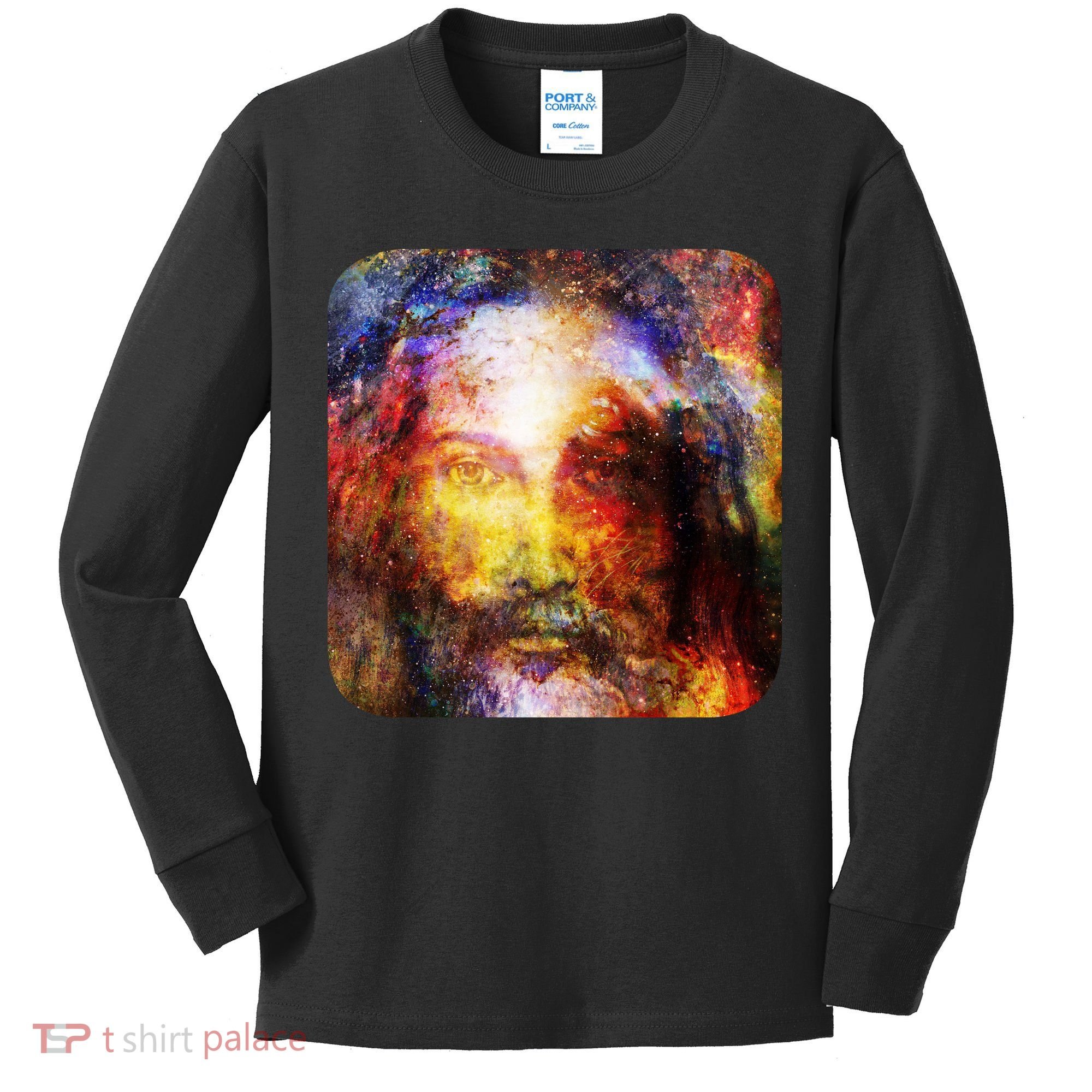 Jesus is the Galaxy Christian Painting Kids Long Sleeve Shirt
