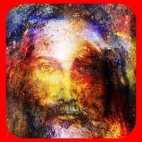 Jesus is the Galaxy Christian Painting Santa Hat thumb 1