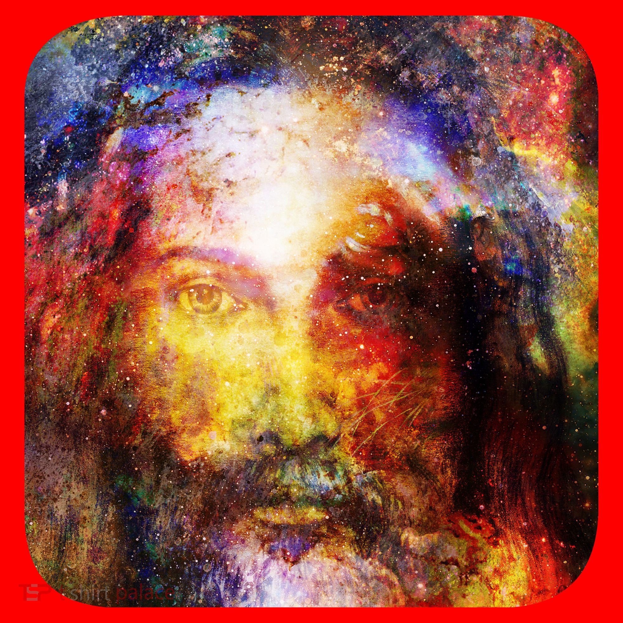 Jesus is the Galaxy Christian Painting Santa Hat