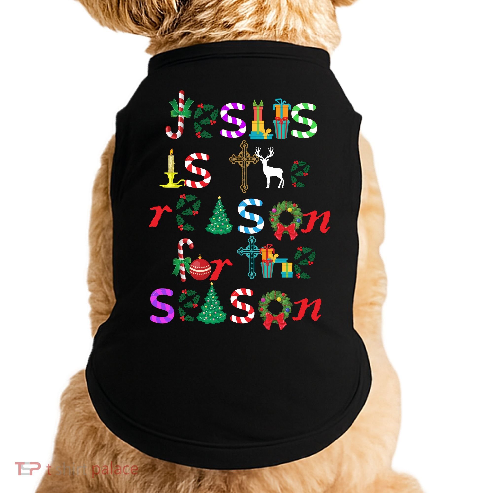 Jesus Is The Reason For The Season Christmas Doggie Tank