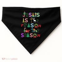 Jesus Is The Reason For The Season Christmas USA-Made Doggie Bandana thumb 0