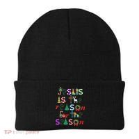 Jesus Is The Reason For The Season Christmas Beanie thumb 0