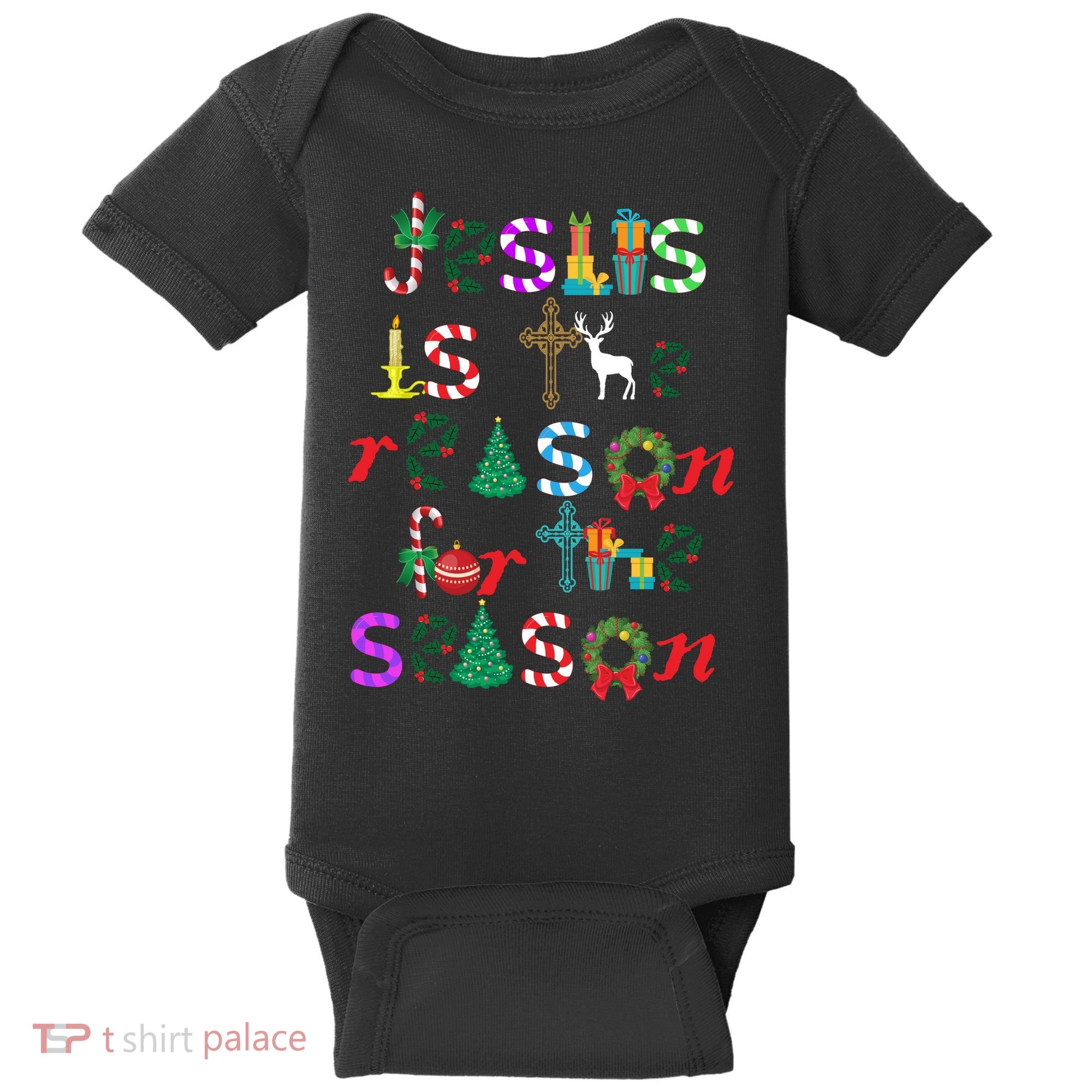 Jesus Is The Reason For The Season Christmas Baby Bodysuit