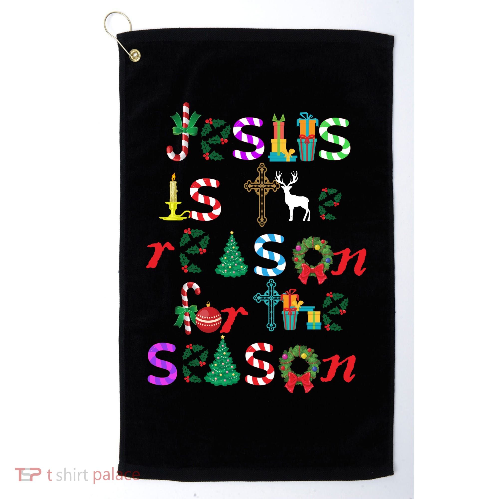 Jesus Is The Reason For The Season Christmas Golf Towel