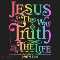 Jesus is the way the Truth and the Life John 14:6 Women's Sweatshirt thumb 2