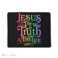 Jesus is the way the Truth and the Life John 14:6 Mousepad thumb 0