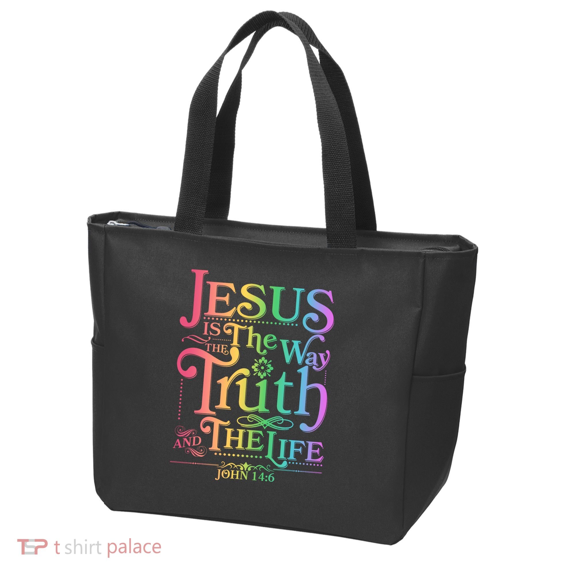 Jesus is the way the Truth and the Life John 14:6 Tote Bag