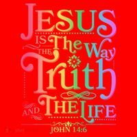 Jesus is the way the Truth and the Life John 14:6 Santa Hat thumb 1
